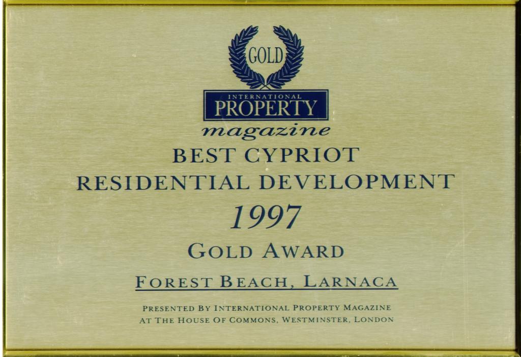 Gold Award 1997 - Best Cypriot residential development